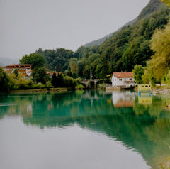 Kirsten K&ouml;tter: Painting Site Specific, Malerei vor Ort, auf der Montagne Sainte-Victoire beim Croix de Provence, 07.10.2013, Aquarell, 17 &times; 24 cm