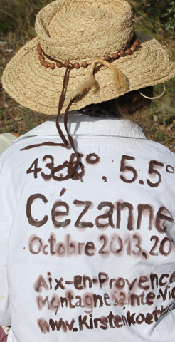 Kirsten K&ouml;tter: Site-specific Research documenta 2015, Site-specific Painting beim Symposium 60 Jahre documenta, Kassel, 17./18.7.2015