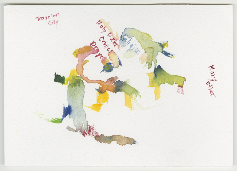 2019-06-11_irl-cork-crawford-art-gallery-tralkin-with-travellers, watercolour, 12 x 17 cm (Kirsten Kötter)